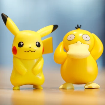 6Pcs/Set Anime Pokemon Pikachu Jenny Vėžlių figūrėlių, Žaislai Modelis Lėlės Apdailos Kolekcija Vaikams Draugo Gimtadienio Dovanos Nuotrauka 2