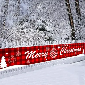 3*0,5 M Merry Christmas Banner Kalėdų Papuošalų, Namų Lauko Parduotuvė Banner Vėliavos Traukiant 2021 Navidad Gimdymo Reklama