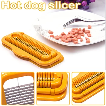 Hot Dog Cutter Daugiafunkcinis Dešra Turėtojas Ir Slicer Bananų Slicer Virtuvės Įrankis Daržovių Įrankiai 21x10x1.5cm Įtaisą