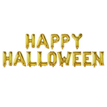 1set 16Inch Laišką Laimingas Halloween Party Balionai 2022 Boo Folija Reklama Moliūgų Vaiduoklių Apdaila Oro Globos Namų Dekoro Vaikams, Žaislai Nuotrauka 2