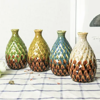 Šiaurės šalių namų keramikos amatai keramikos modernus minimalistinis namų vazos, papuošalai office home apdaila, vazos gėlių kompozicijų vazos