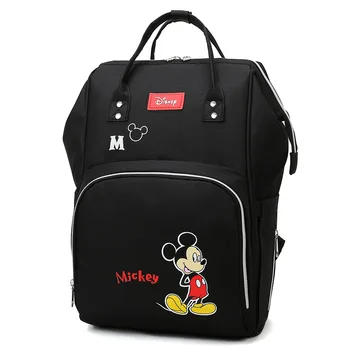 Disney naujų animacinių filmų mama maišo motinos ir kūdikio kuprinė spausdinimo Mickey multi-funkcija didelės talpos kelioninis krepšys