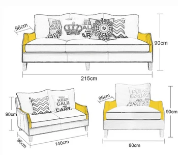 Šiuolaikinės paprasta mados, stiliaus PU odos, metalo, kietos medinės sofa-lova, trys sėdimos vietos, patogūs baldai už kambarį Nuotrauka 2