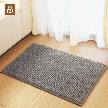 Youpin Nulio šeniliniai kilimėlis šviesiai pilkos spalvos Super absorbentas minkšta oda ne slydimui, kvėpuojantis purvinas ir skalbti