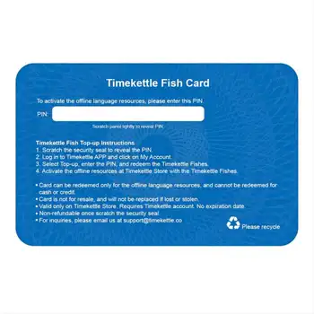 Timekettle, Vertėjas, Ausinių Neprisijungęs Kalba Digital Card-30 Žuvys Nuotrauka 2
