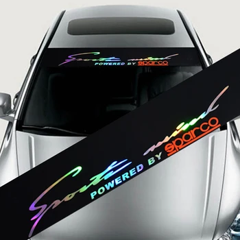 Naujas Lazerio šviesą Atspindinčios Raidžių Auto Automobilio Priekinio Lango Stiklų Lipdukas Lipdukai BMW, Audi, Už Peugeot Automobilių Stilius Nuotrauka 2