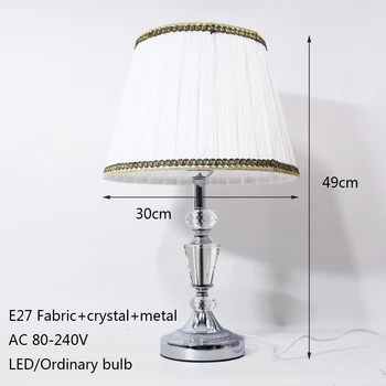 Modernus audinių kristalų stalo lempa LED miegamojo, stalo lempa, vaikų kambario lempa viešbutis specialia lempa Nuotrauka 2