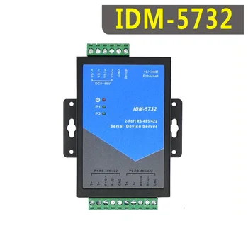 IDM-5732 2-Uostai, RS-485 / 422 prie Ethernet TCP / IP Serijos Prietaisą Serverio Tinklo Modulis