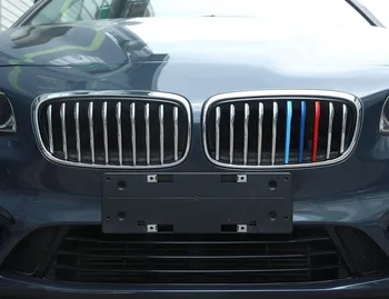 ABS Plastiko Priekinės Grotelės, Juostelės, Padengti Apdaila 3pcs BMW 2 Serija 218i Sporto Modelis F45 F46 2015-2017