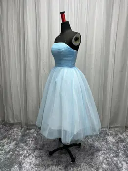 Plus Size Prom Dresses 2022 Trumpas Užsakymą Homecoming Suknelės Tiulio Tutu Suknelė Klostyti Vakare Šalies Oficialų Suknelė Nuotrauka 2