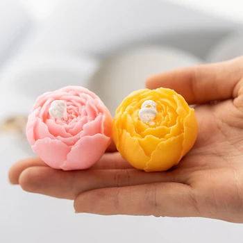 3D Rožių Gėlių Silikono Minkštas Pelėsių 3D Aromaterapija Žvakės Formavimo Pelėsių Silikono Muilo Pelėsių Šokolado pyragas Apdaila Įrankis