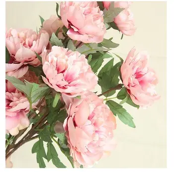 Dirbtinių Gėlių Hydrangea Bijūnas Nuotakos Puokštė Šilko Gėlių, Vestuvių Valentino Diena Šalis 