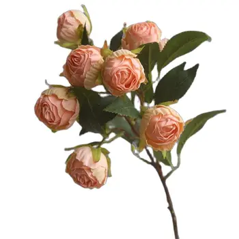 Vienas Dirbtiniais Retro Spalvų Rožių Kamieninių 7 Vadovai Modeliavimas Naftos Tapyba Poveikis Arbata, Rožių, Vestuvių Gėlių Centerpieces Apdaila