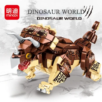 Aukštos Kokybės Juros Periodo Dinozaurų Kūrimo Bloką Dalelių Surinkti Tyrannosaurus Rex Berniukas Žaislą Dovanų Nuotrauka 2