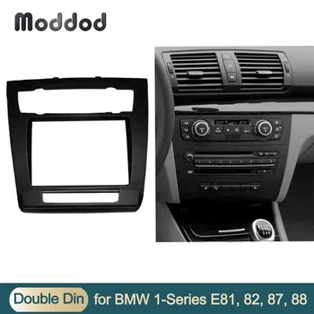 Dvigubo Din Fasciją Radijo BMW 1-Serija, E81 E82 E87 E88 DVD GPS Stereo Grotuvo Skydelis Brūkšnys Montavimas Apdaila Rinkinys Supa Rėmelį