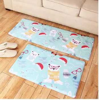 animacinių filmų lokys spausdinti velvet mat kilimas ne slydimo słomianka kilimų namų vonios kilimėlis pėdų padas