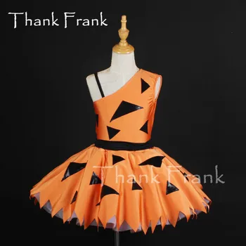 Naujos Balerinos Tutu Suknelė Mergaitėms Pora modelių Oranžinės spalvos Kostiumas Berniukams, Vaikų, Suaugusiųjų Rave Halloween Kostiumai, Šokiai C880
