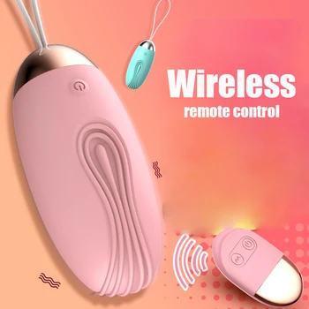 USB Įkrovimas 10 greičio vibratorius ir nuotolinio valdymo vibruojantis kiaušinis suaugusiems Makšties Rutuliukai moterų belaidžio žaislas moterų produktai Nuotrauka 2
