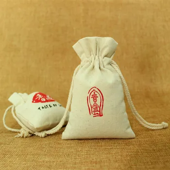 Aukštos kokybės drobė mažas raišteliu maišelį,custom dovanų maišeliai didmeninė užsakymą papuošalų maišelis dovanų papuošalai, tualetinių reikmenų kvepalai žolė
