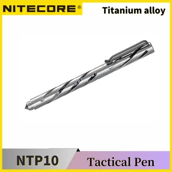 NiteCore NTP10 Titano Taktinis Rašiklis Ti Pen Volframo Plieno, Volframo Patarimas Aliuminio Lydinio Pen savigynos Atveju
