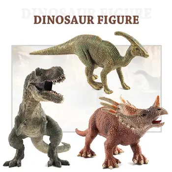 Modeliavimo Gyvūnų Dinozaurų Žaislų Rinkinys Plastiko Žaisti Žaislai Juros Periodo Dinozaurų Augalų Modelis Veiksmų Skaičiai Vaikai Berniukas, Dovana, Namų Dekoro