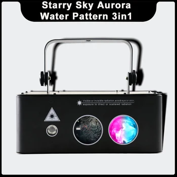 YUER Žvaigždėtas Dangus Aurora Vandens Modelį 3IN1 Lazerinis Projektorius Muzikos Žvaigždėto dangaus Žibintai Aurora Etapo Poveikį Šviesos DJ Disco Baras Šalis