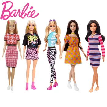 Barbė Fashionistas Lėlės Mados Barbie Lėlės Modelio Žaislas Žaisti Namuose Padažu Žaislų Mergaitėms Gimtadienio Dovana