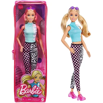 Barbė Fashionistas Lėlės Mados Barbie Lėlės Modelio Žaislas Žaisti Namuose Padažu Žaislų Mergaitėms Gimtadienio Dovana Nuotrauka 2