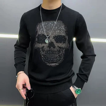Minkšto Audinio, Karšto Diamond Prekės Megztiniai Megztinis Asmenybės Korėjos Stilius Paprastas Kašmyras Jaunimo Hip-Hop Negabaritinių Viršūnės Nuotrauka 2