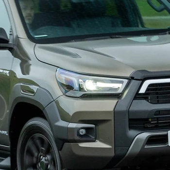 Toyota Hilux 2019 2020 2021 Automobilių Žibintų Padengti Skaidriu Lempų Gaubtų Dangteliai, Galvos Šviesos Lempos Korpuso Priedai Nuotrauka 2