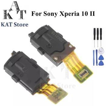 Sony Xperia 10 II XQ-AU51 XQ-AU52 TAIGI-41A SOV43 Handfree Ausinių Audio jungtis Flex Kabelis Išmanųjį telefoną Atsarginių dalių Pakeitimo