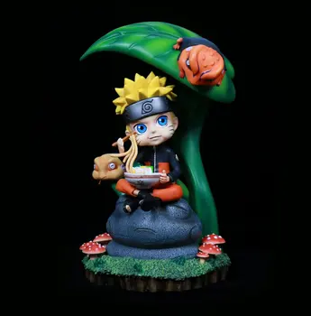 24cm Naruto SH Uzumaki Naruto valgyti Naruto ramen Q versija pav lėlės modelis ornamentu statula, dovana, žaislai
