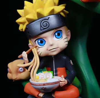 24cm Naruto SH Uzumaki Naruto valgyti Naruto ramen Q versija pav lėlės modelis ornamentu statula, dovana, žaislai Nuotrauka 2