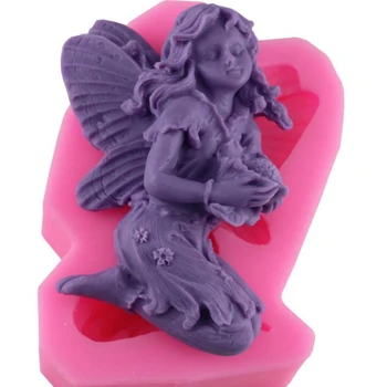 Moterų angelas minkštas pelėsių šokolado dervos minkštas keramikos saldainiai 