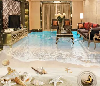 namų dekoro grindų, sienų tapetai, 3d vonios kambarį miegamasis Paplūdimio myli 3d 3d tapetai grindys