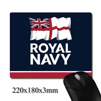 Royal Navy classic logotipas atspausdintas Sunkiųjų audimo anti-slip gumos padas biuras pelės padelį, Miestelyje Šalies naudai dovanos 220x180x3mm