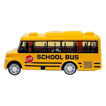 Mokyklos Autobusas Žaislas Inercinės Autobusų Žaislai Vaikams Nešiojamų Animacinių filmų Modeliavimas Transporto priemonių Kalėdų Gimtadienio Dovanos Vaikams Vaikščioti