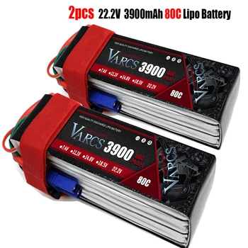 Lipo Baterijos VARCS 7.4 V, 11.1 V 15.2 V, 14.8 V 22.2 V 2S 3S 4S, 6S 4200mAh 5200Mah 6300Mah 6500mAh 6200mAh 6750mAh 8000mAh 7000mAh