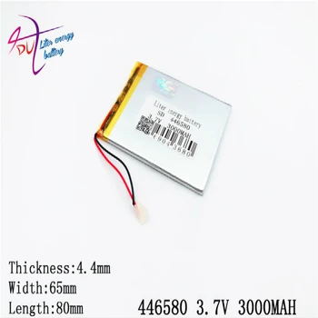 Litro energijos baterijos 446580 3.7 V 3000MAH Ličio polimerų Akumuliatorius su Apsaugos Valdybos Tablet pc, PDA Skaitmeninius Produktus
