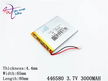 Litro energijos baterijos 446580 3.7 V 3000MAH Ličio polimerų Akumuliatorius su Apsaugos Valdybos Tablet pc, PDA Skaitmeninius Produktus Nuotrauka 2