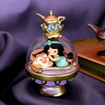 Disney Princesė Krištolo Rutulį Karuselė Serijos Blind Lauke Gacha Animacinių Filmų Veiksmų Skaičiai Lėlės Modelis, Apdailos Žaislai Nuotrauka 2