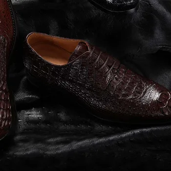 KEXIMA cestbeau importo krokodilo batus vyrų vyrų apvalios galvos batai verslo vyrų vyrų oficialų batai jaunimo vyrų batai krokodilas Nuotrauka 2
