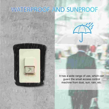 Padengti Doorbell Lietaus Skaitytojui Susipažinti Rainproof Vandeniui Durų Žiedas Raštas Klaviatūra Korpuso Lauke Skambančių Varpų Kontrolierius Kontrolės Nuotrauka 2