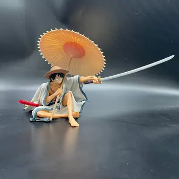 Piratų Karalius Sėdi Laikysena, turinti Skėtį, Plaukioja Viršuje Showdown Animacija Modelis Papuošalų Kolekcija