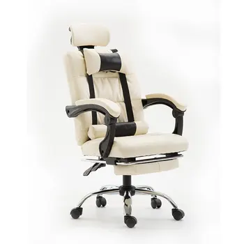 Biuro Kėdė, Ergonomiškas Kompiuterio Bosas Kėdė su Pakoja Daugiafunkcinis Mados Namų Gulėti Gulėti Kėdė su Masažo Nuotrauka 2