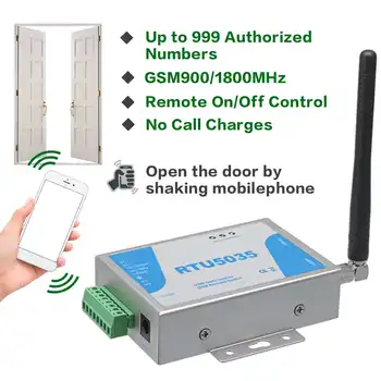 Rtu5035 Prieigos 900/1800 Mhz GSM Vartų Atidarymo iki 999 vartotojai