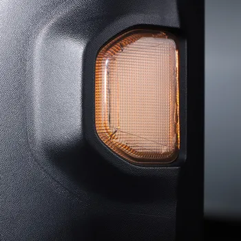 Automobilio galinio vaizdo Veidrodis Posūkio Signalo Lemputė Apdailos Dangtelį Lipdukai Jeep Wrangler JL 2018-2022 Priedai ,Rūkyti Juoda Nuotrauka 2