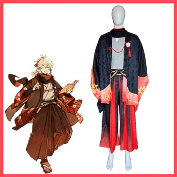 Žaidimas Genshin Poveikio Kaedehara Kazuha Cosplay Kostiumų Kimono Uniformas Šaliai Vaidmuo Žaisti Drabužių