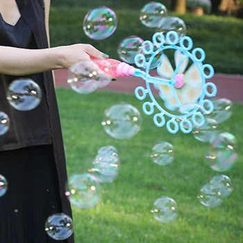 Akyto vėjo malūnas burbulo pūtimo vėjo malūnas burbulas lazdelė burbulas suktuko mašina muilo burbulų mašina, vasarą lauke, vaikų žaislai #W