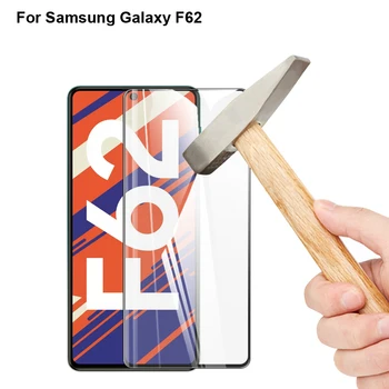 2vnt 9H Pilnas draudimas Screen Protector, stiklo Samsung Galaxy F62 Visišką Apsaugos Grūdintas Stiklas Samsung Galaxy F 62